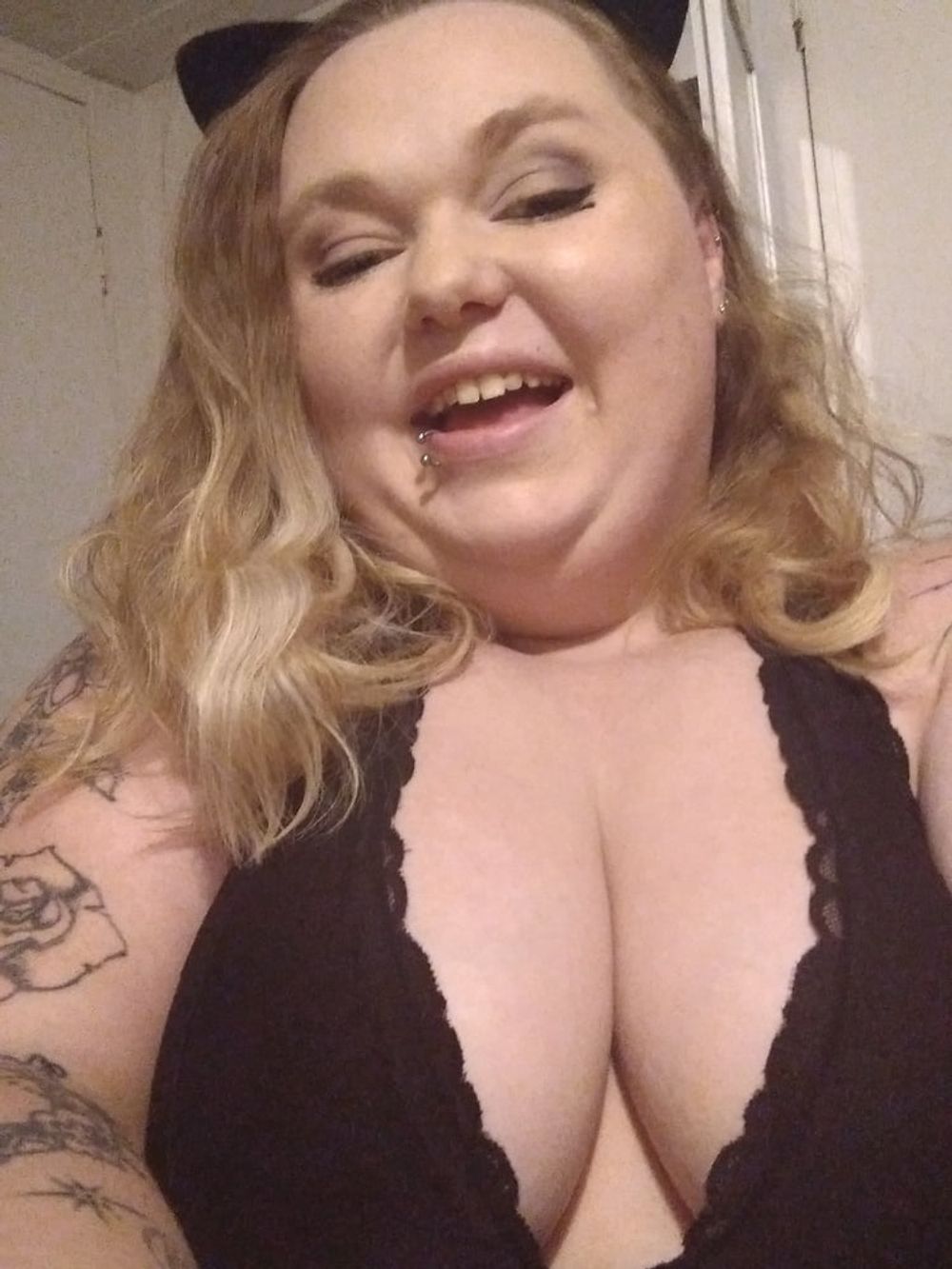 New lingerie   nipples pierced all natural  #6