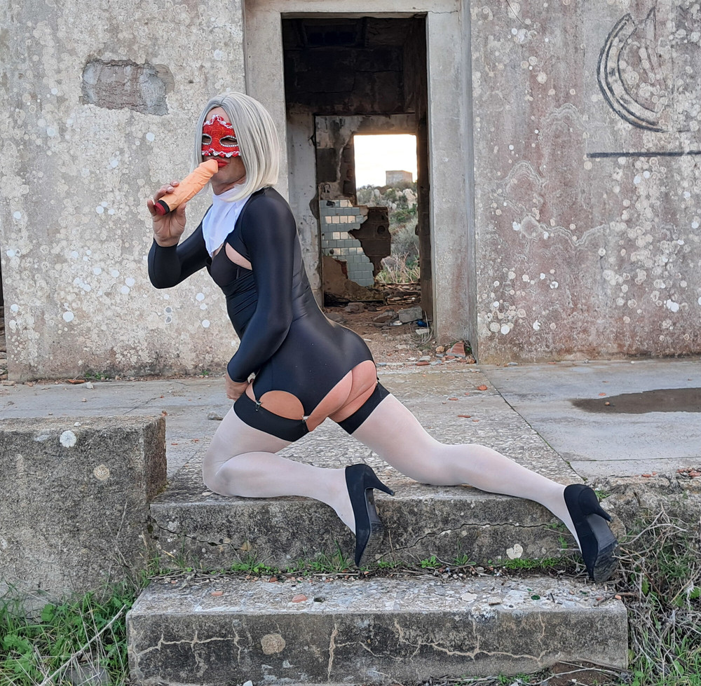 Kinky Perverted Nun in Nylon Stockings and High Heels #30