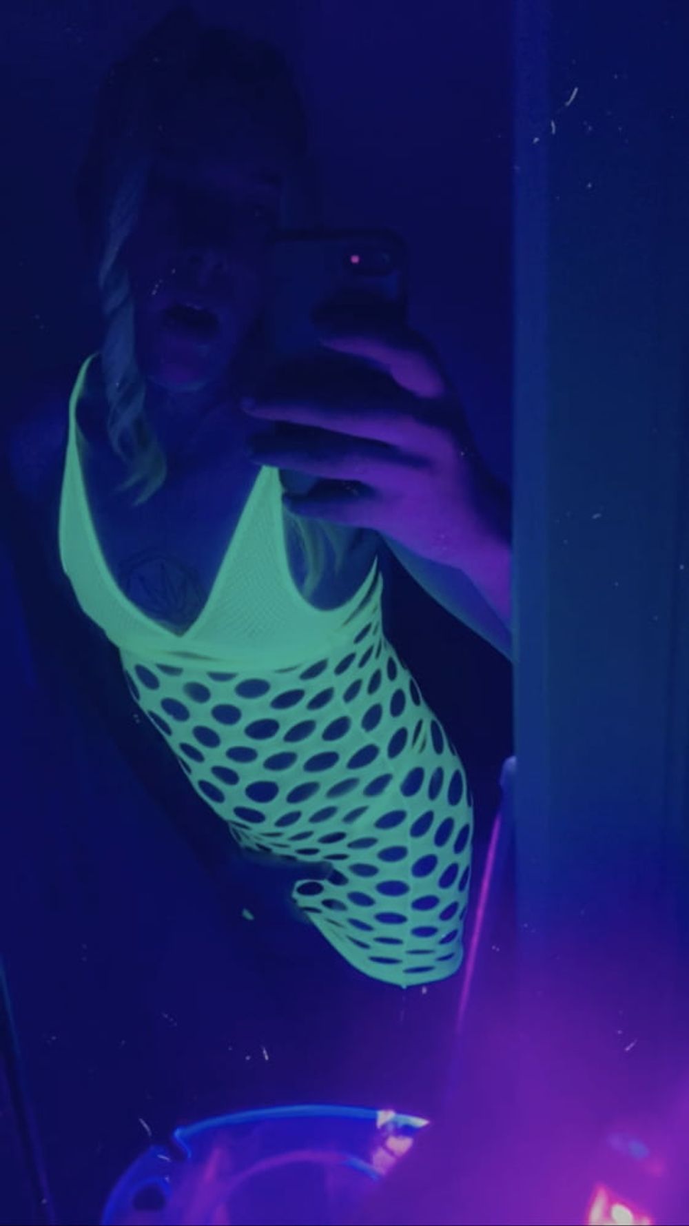 Blacklight Minidress Babe #13