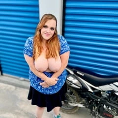 On a dirt bike