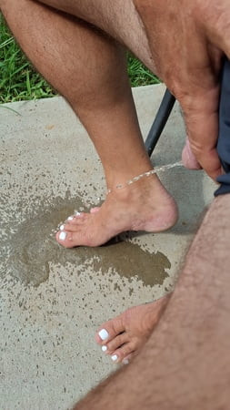 Pissing on my own feet