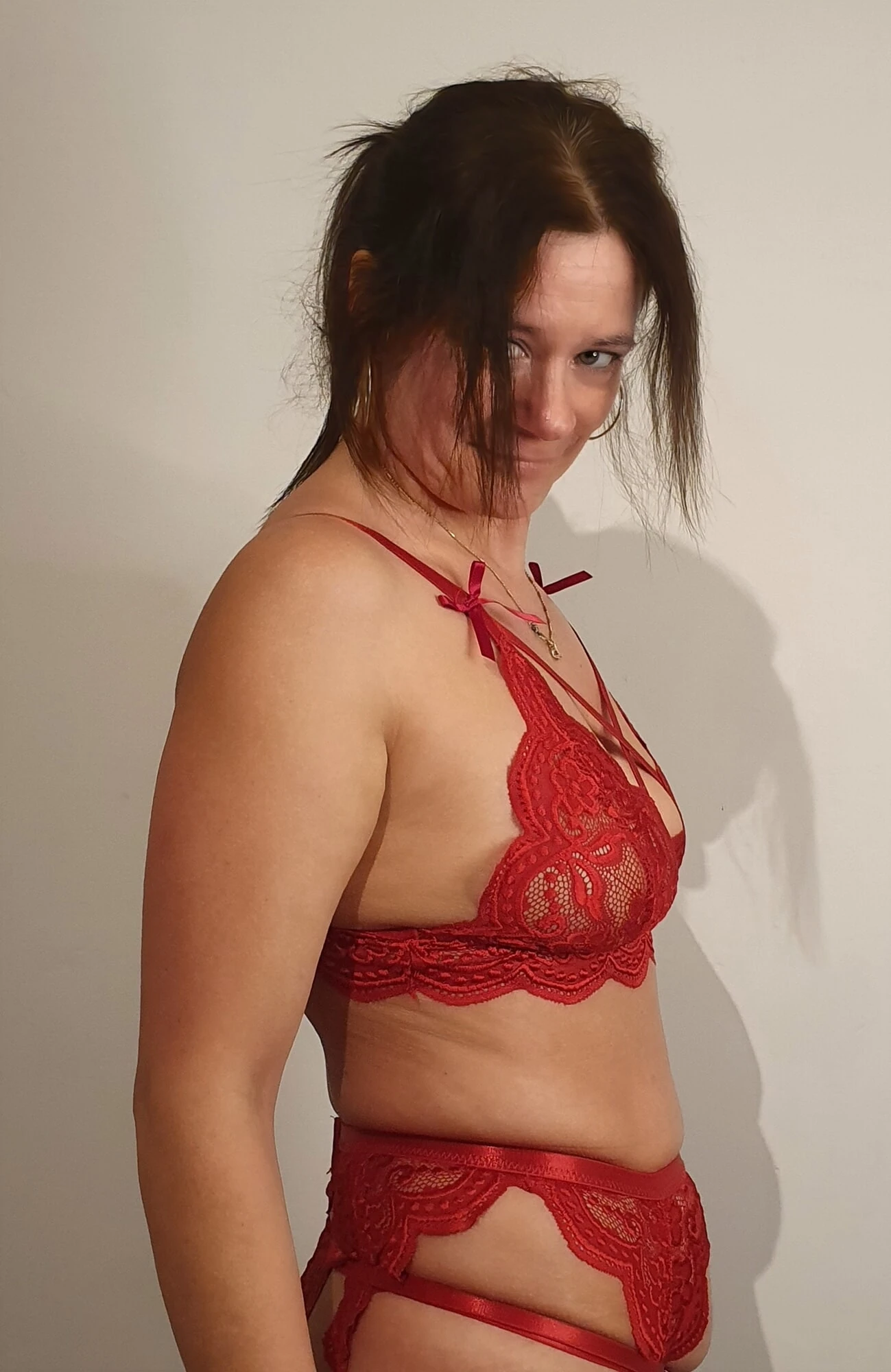 Lady in red lingerie part two #24