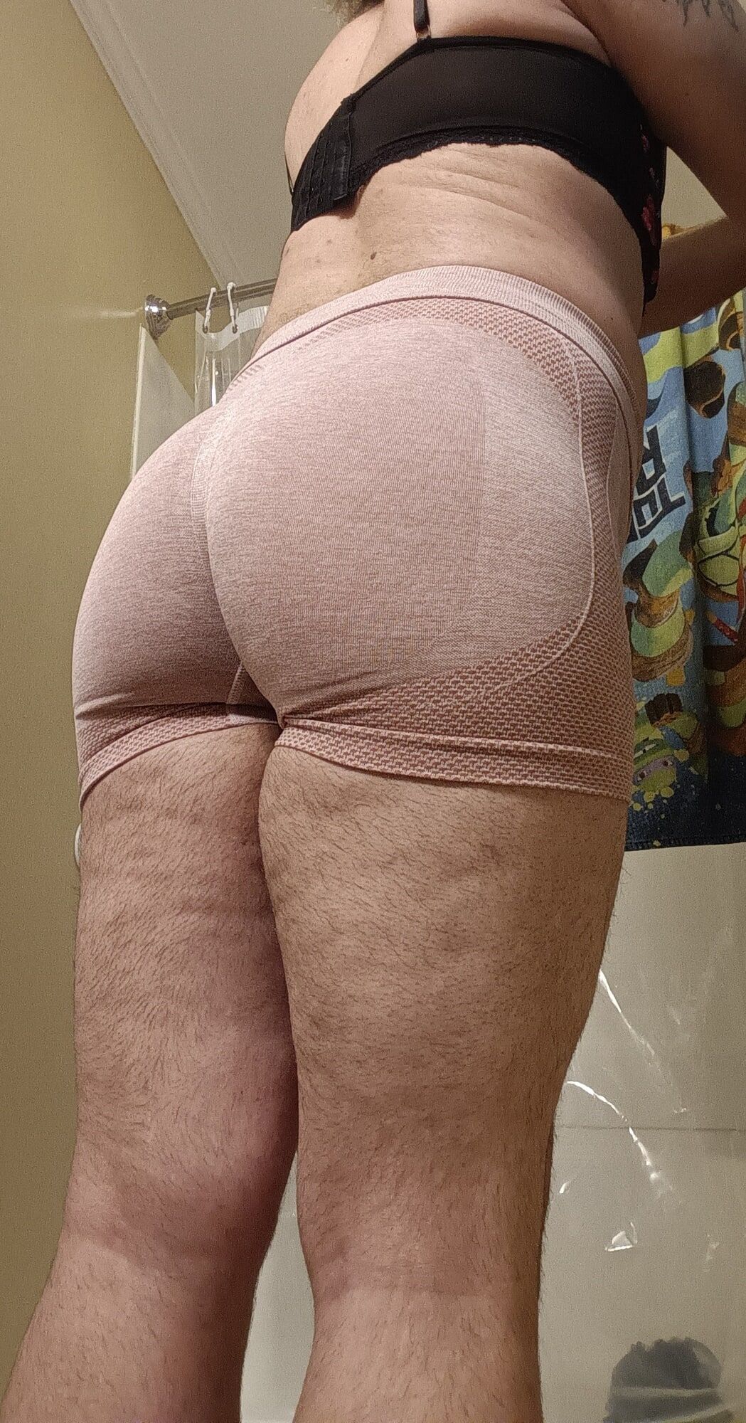 Ass looks so good in my little sexy shorts.... What do you t #8