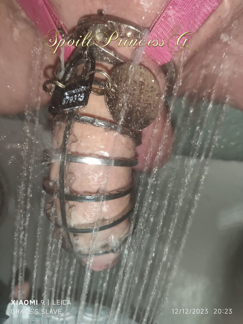 Spiked Chastity Cage Cleaning #5