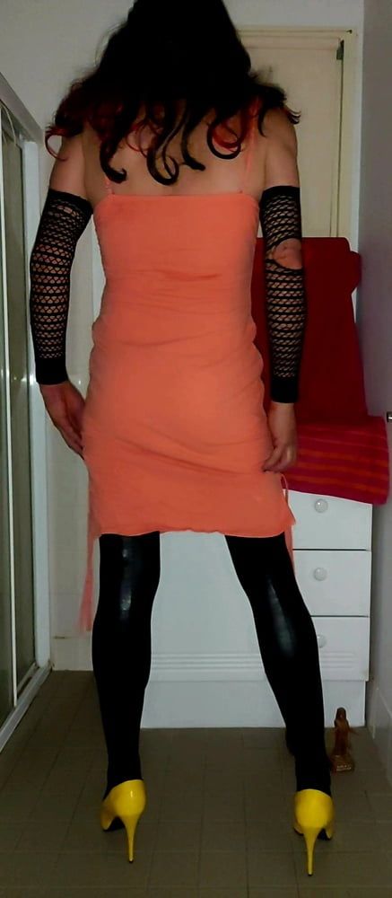 Orange dress  #25