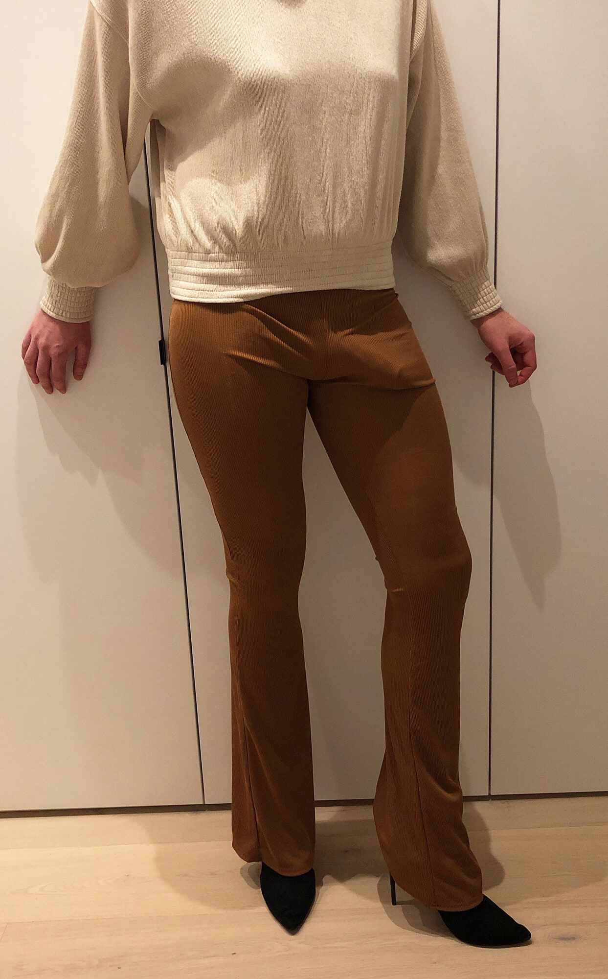 Brown stretch leggings #18