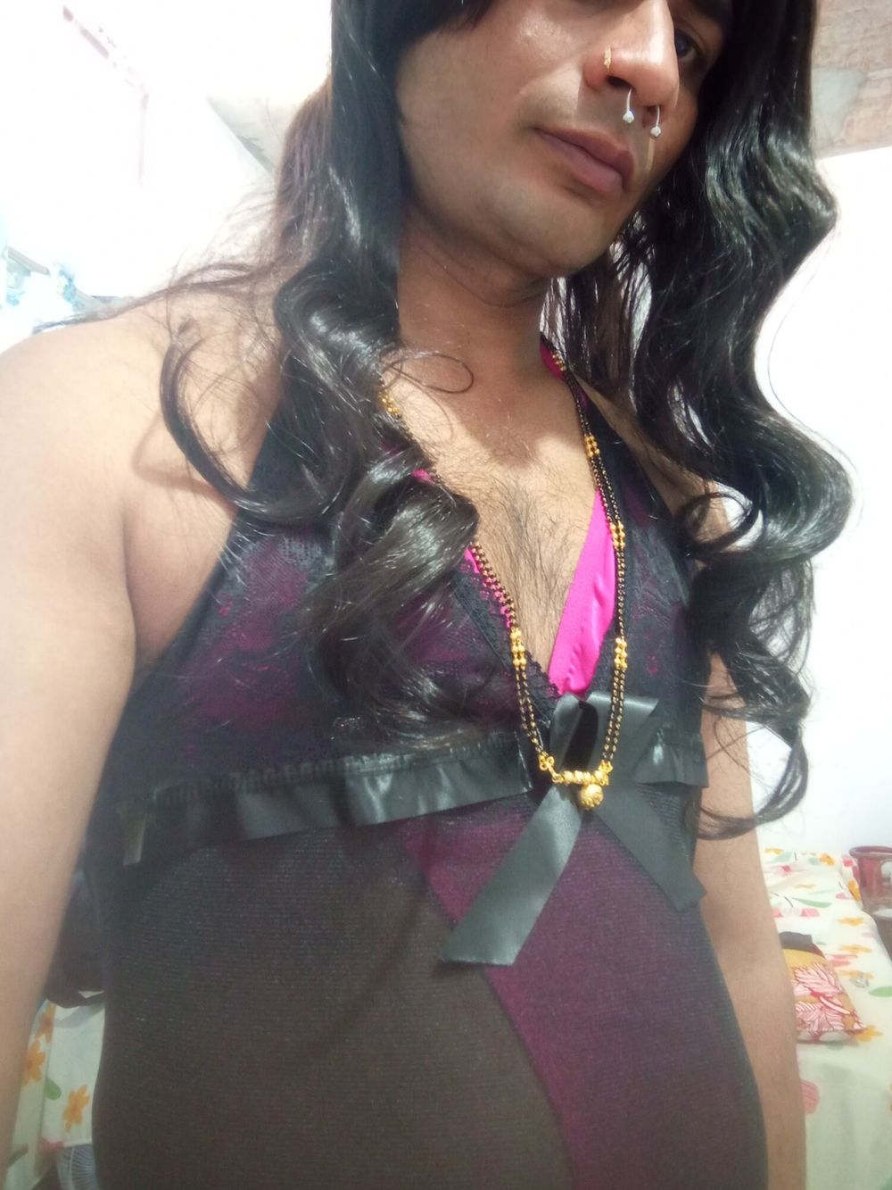 Trans gender wearing lingerie  #4