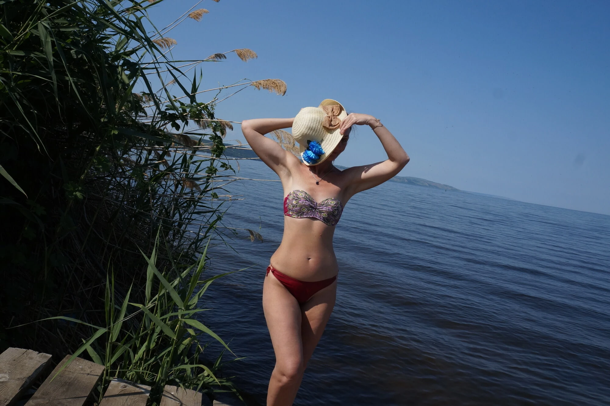 Legs play on a wooden platform #38