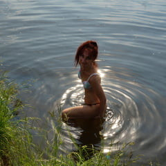 in the sunlight on the water