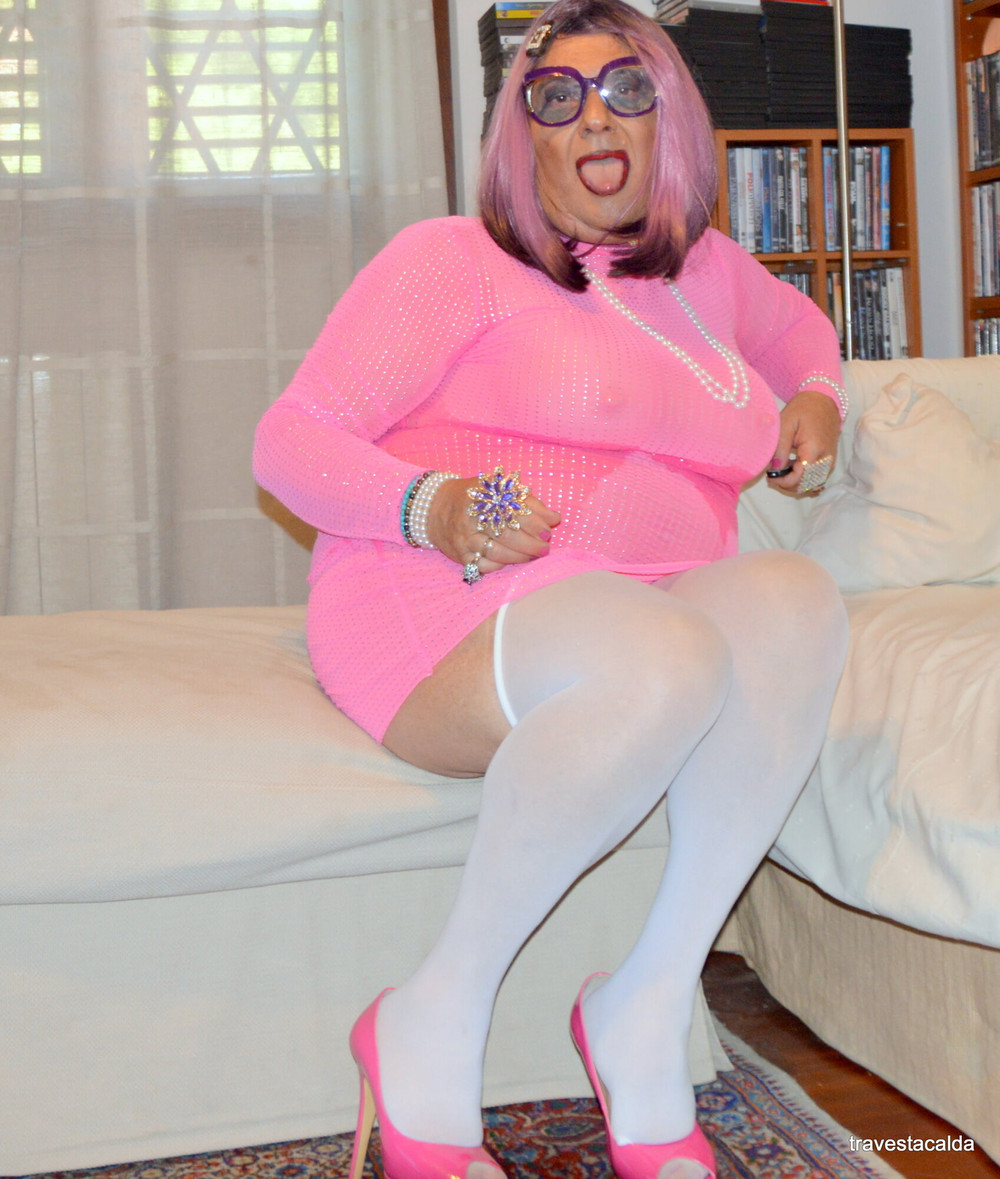 little sissy whore in pink #30