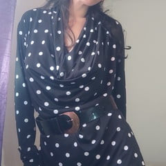 Just having fun on a blavk dress