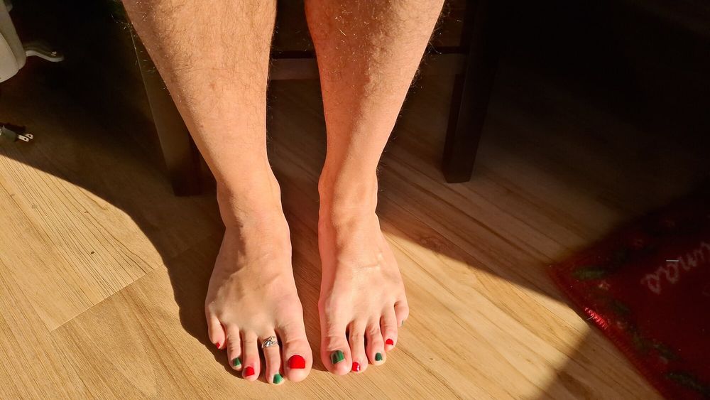 Do you like my cute pedicure feet? #13