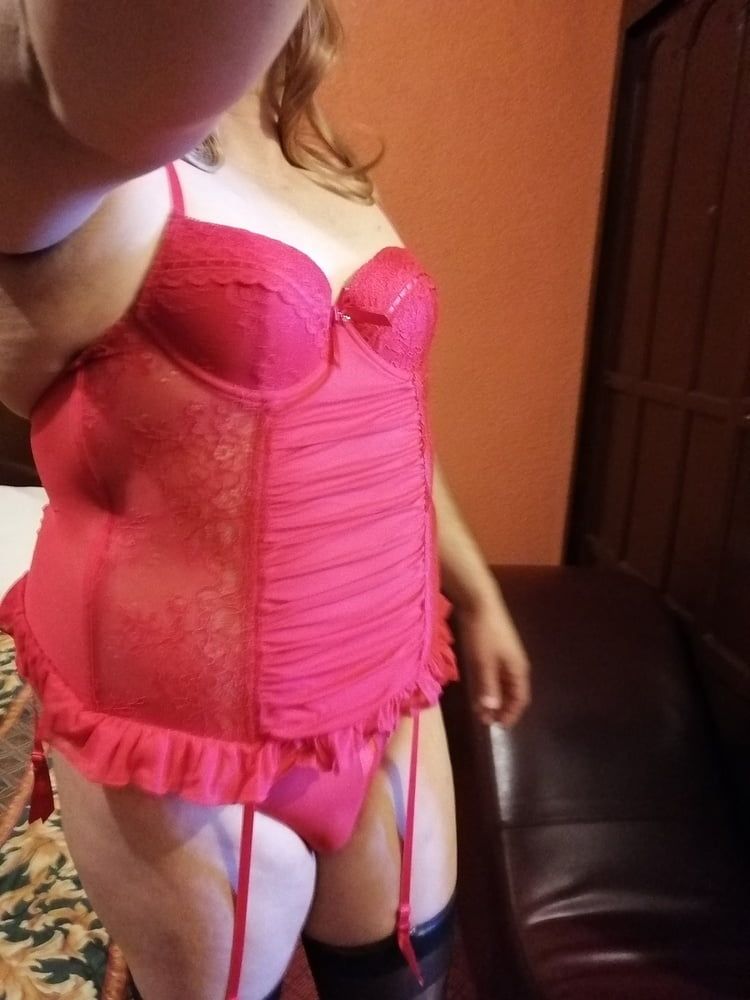 Sexy red babydoll corset #9