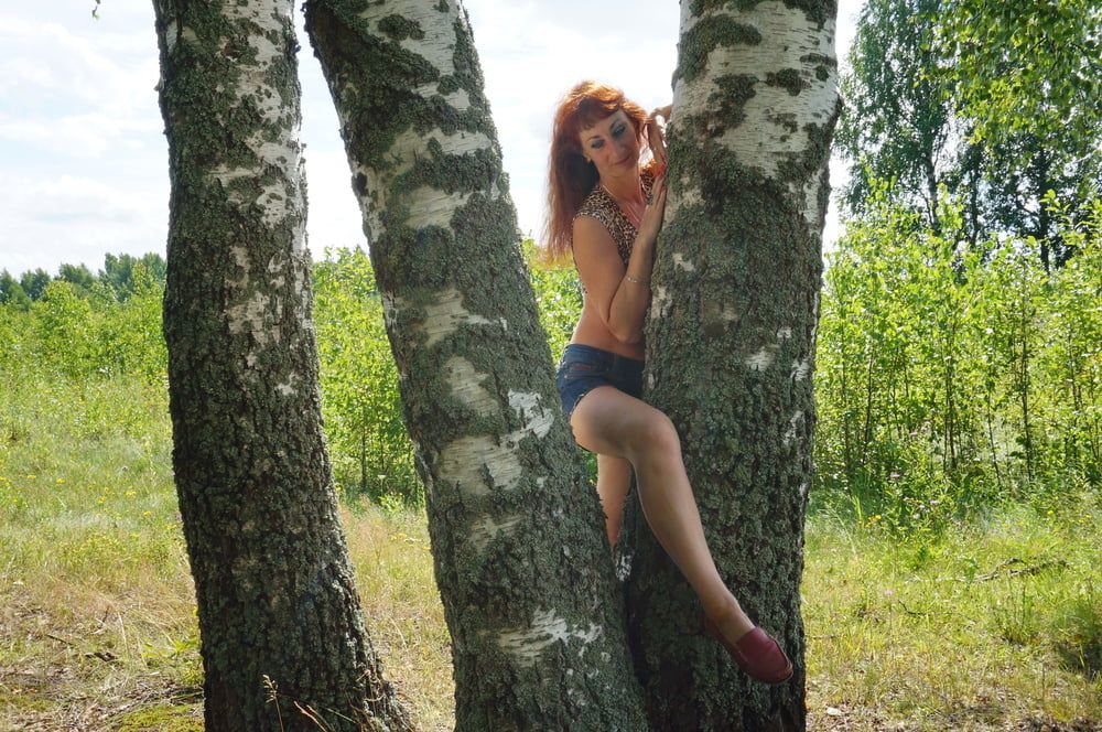 Red Hair and Birch #2