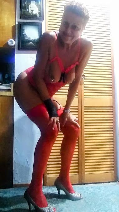 Who is the Lady in Red - cleanjean ... red lingerie that is! #18