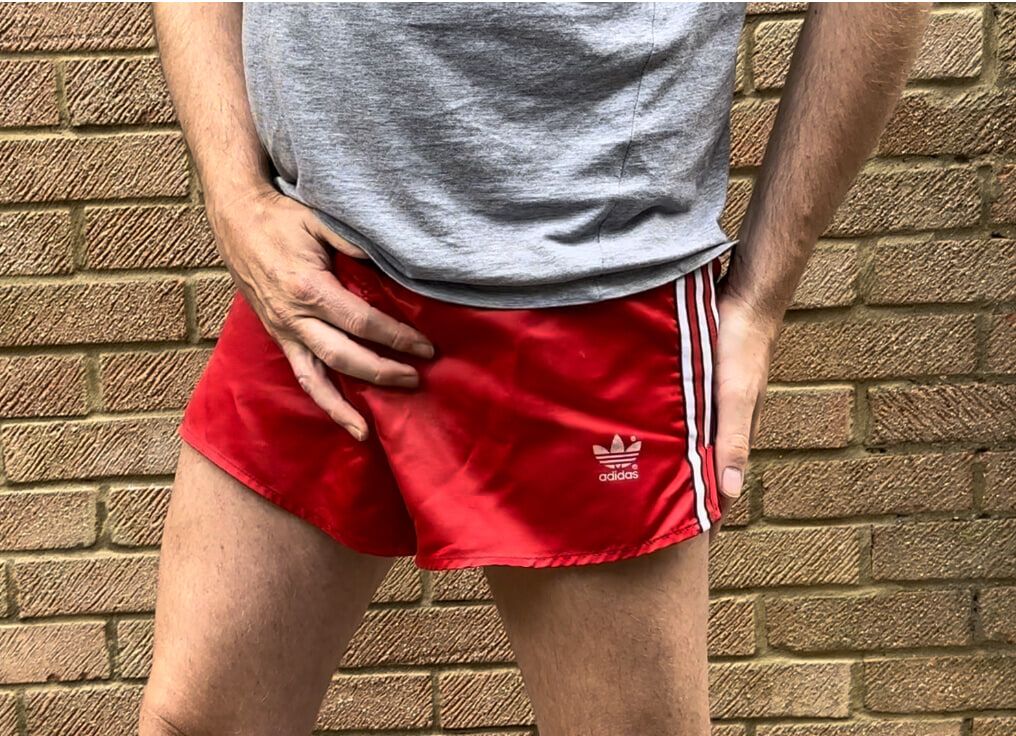 Using my Vintage adidas nylon shorts for the last time #2