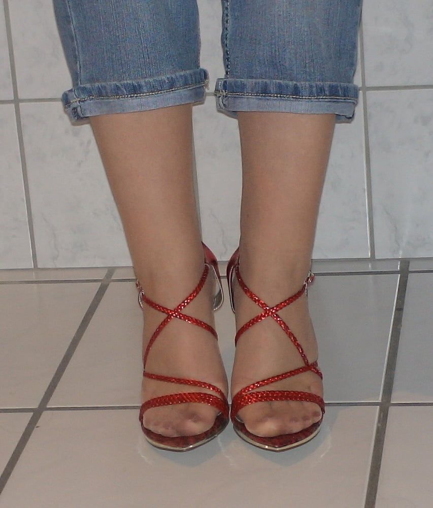 Red Sandal Heels #2