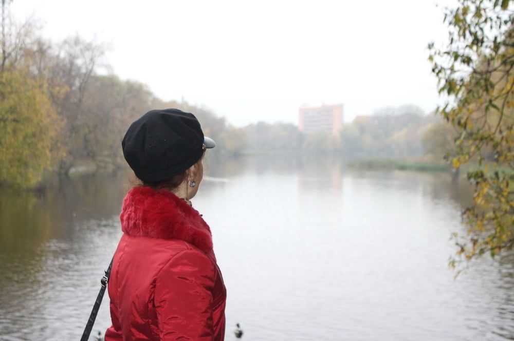 red jacket and yellow leaves #23