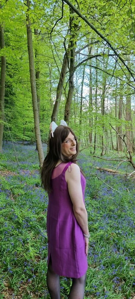 Playing in the bluebells #13