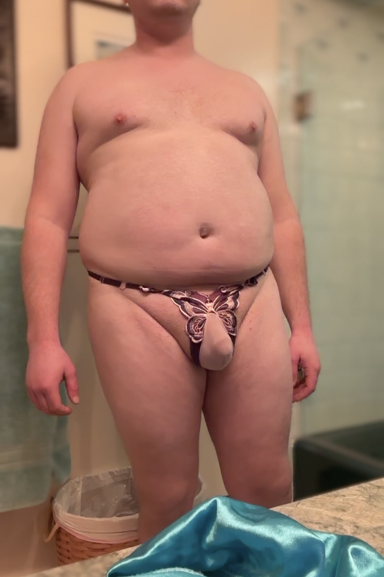 Femboy chubby thong