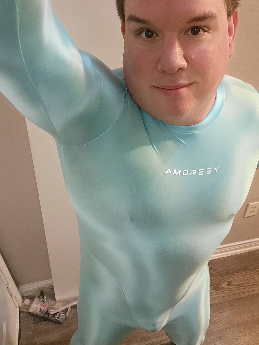 Spandexguy01234 bulging in my bodysuits  #20