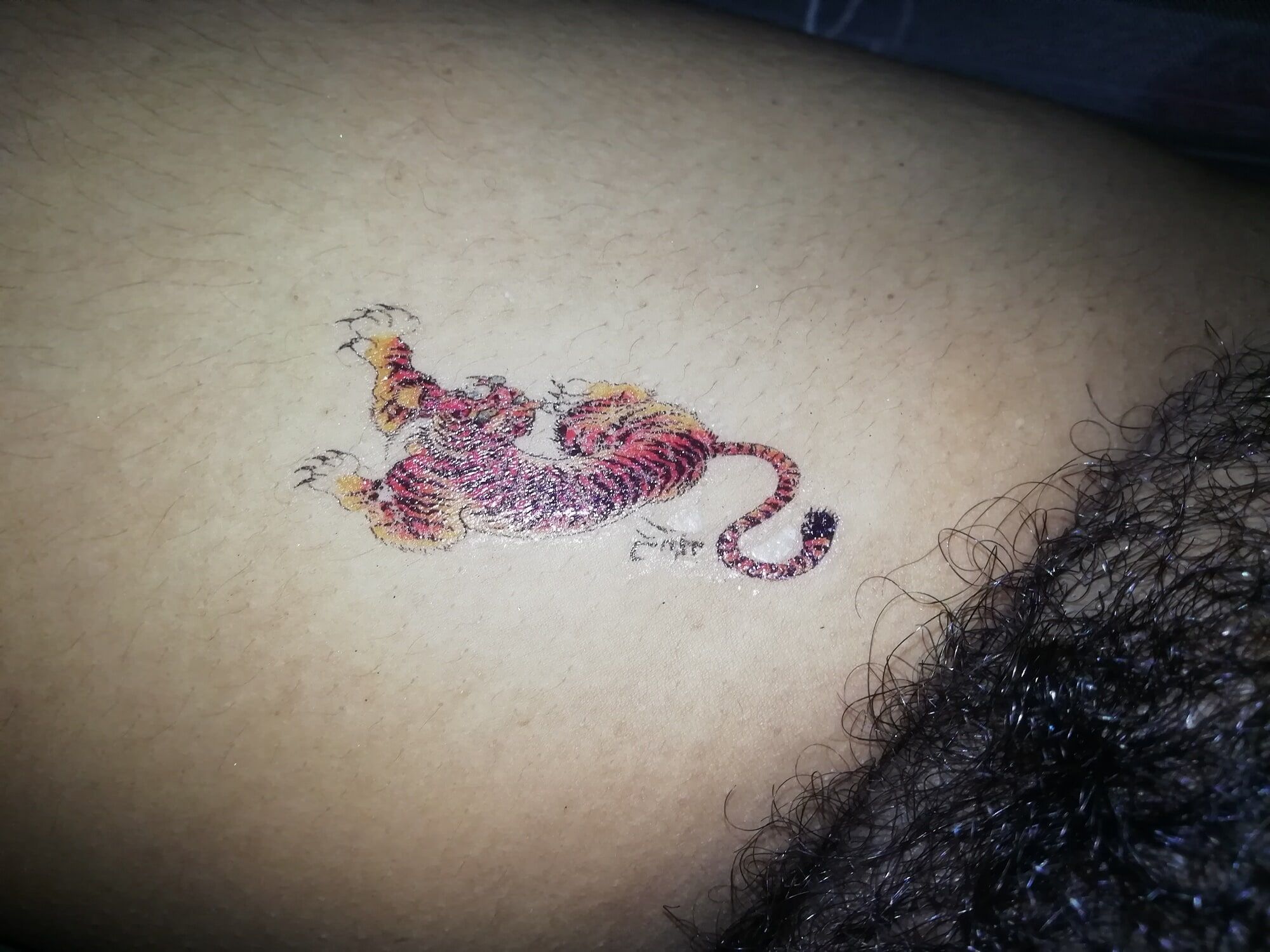 Tiger Tattoo On Pussy #7