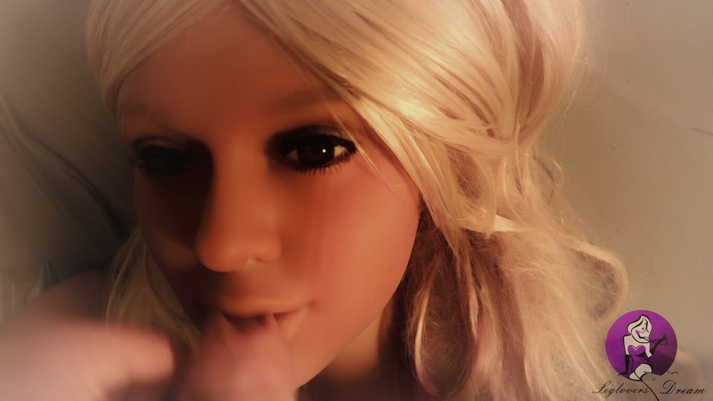 Hot Blonde Real Doll gets fantastic Facial  #10