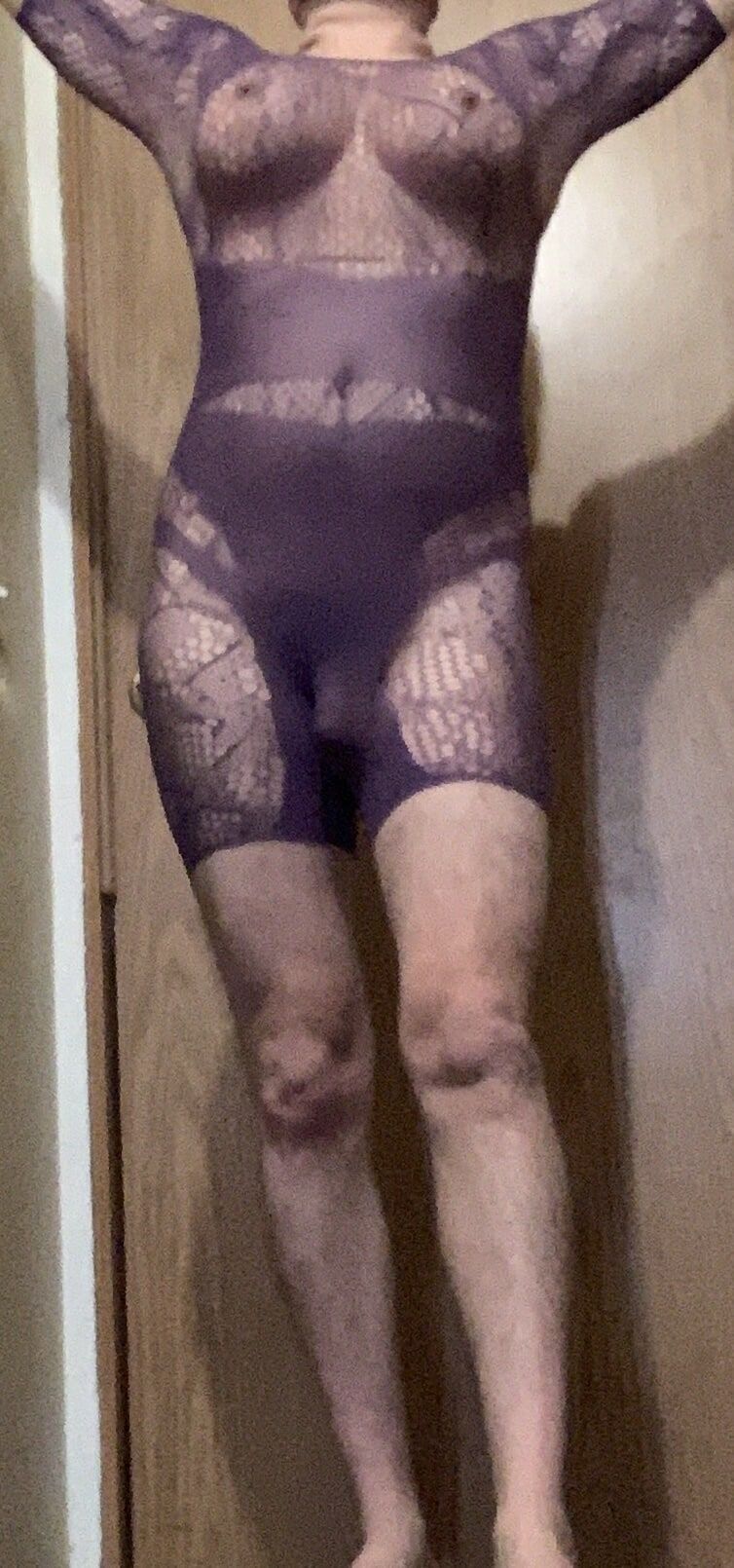 Purple body stocking #17