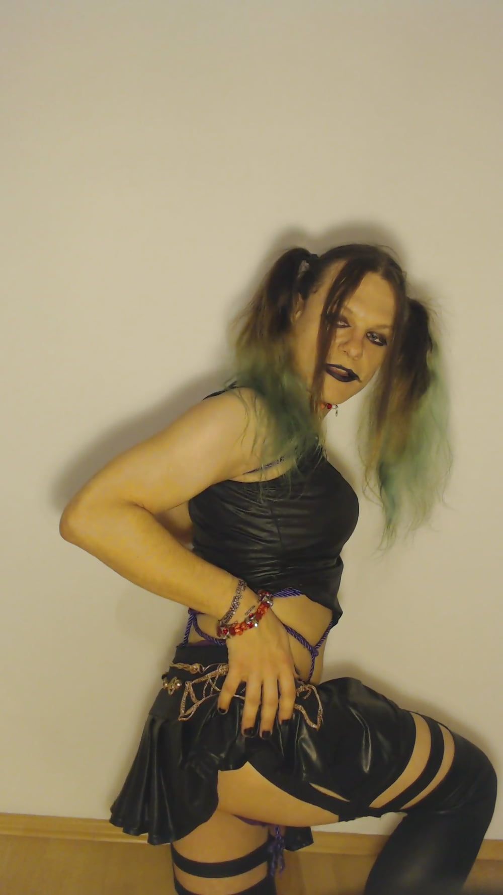 Bondage Chastity Green Cyber Goth Brandynette #30