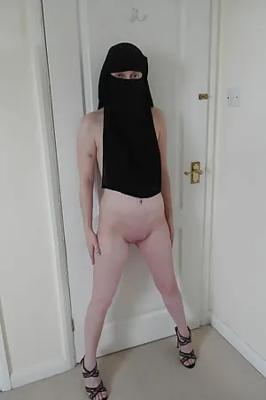 british wife naked in black niqab        