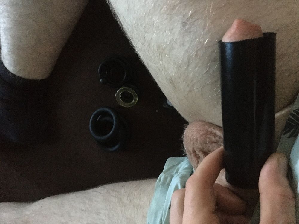 Balls With Rings And Cock With Homemade Cocksleeve And Rings #19