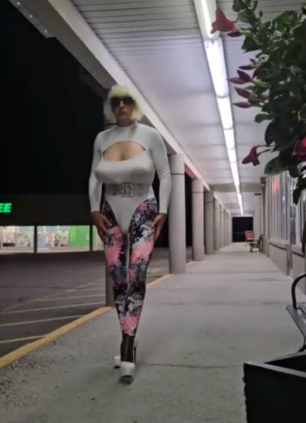 DeeDee69 Slut IN Body Suit in Public #5