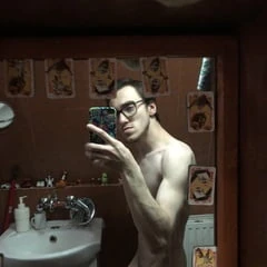 In the mirror ?