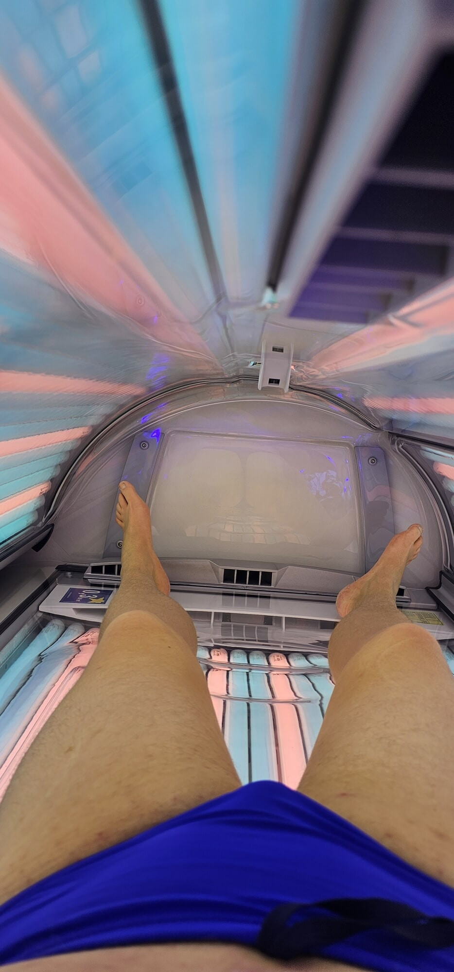 Toby in skimpy swimming trunks and board shorts 