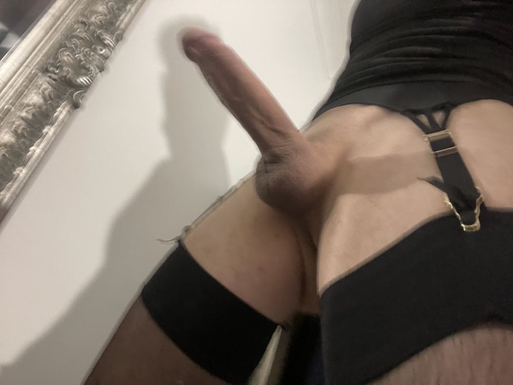 Hard cock and stockings #6