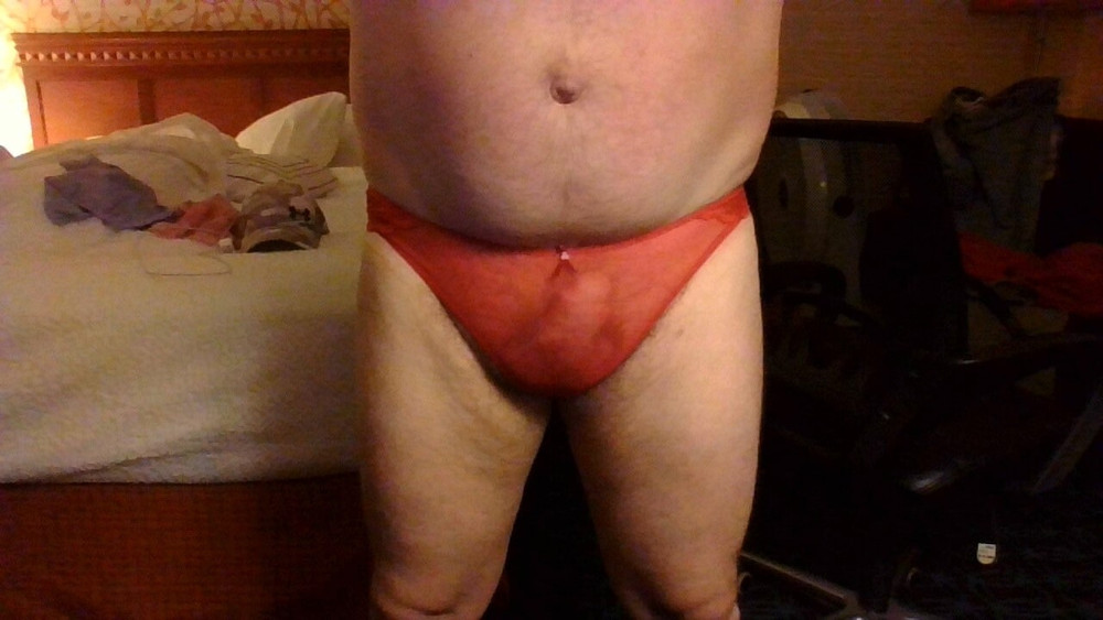 Me with borrowed panties #12