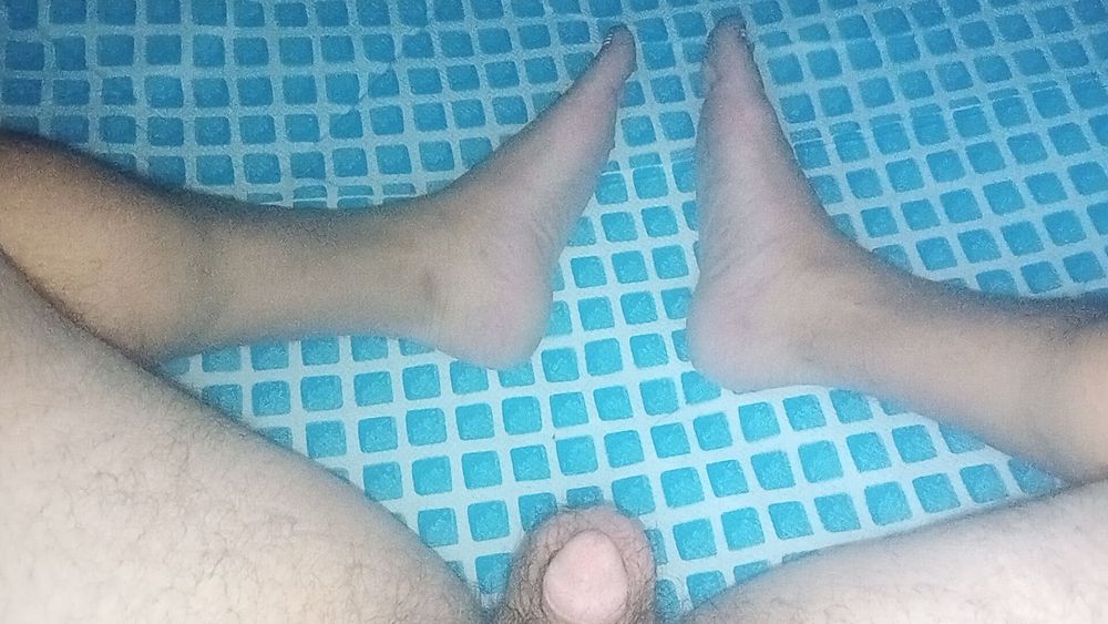 Feet and dick by the pool #19