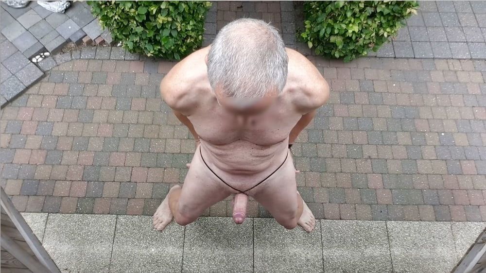 public outdoor exhibitionist bondage jerking show #16