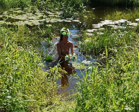 nude in lazy river         