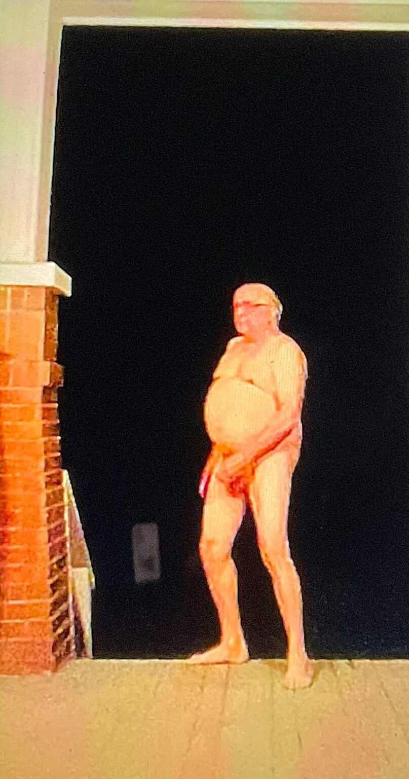 Roncomans midnight wanking  on porch #6
