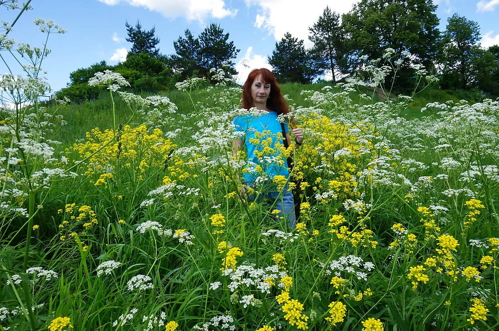 My Wife in White Flowers (near Moscow) #34