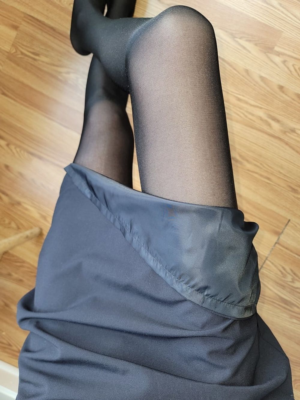 Flight Attendant Skirt with Sliky lining and Pantyhose  #28