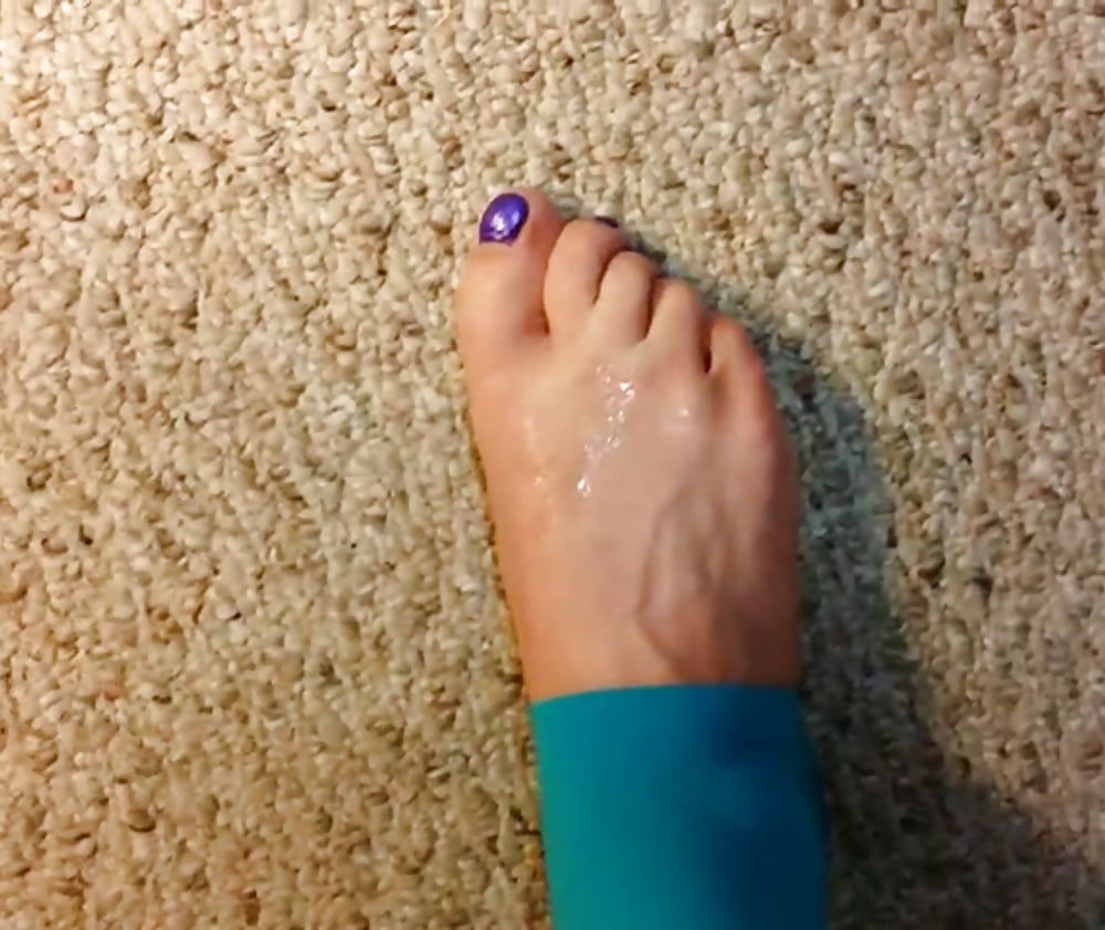 Cum Through Leggings On Feet #15