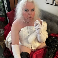 Smoking in my white fur