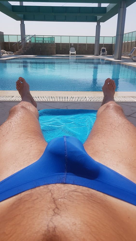  Bulge by the pool in tight speedos #14