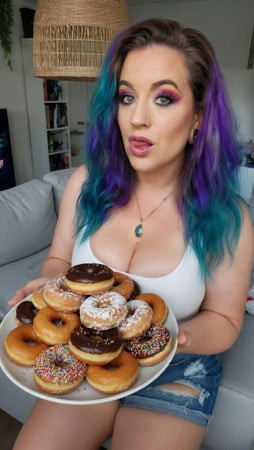 Naturlig MILF Amy Leaf- Cookies og donuts