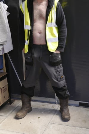 Older workie in his work gear