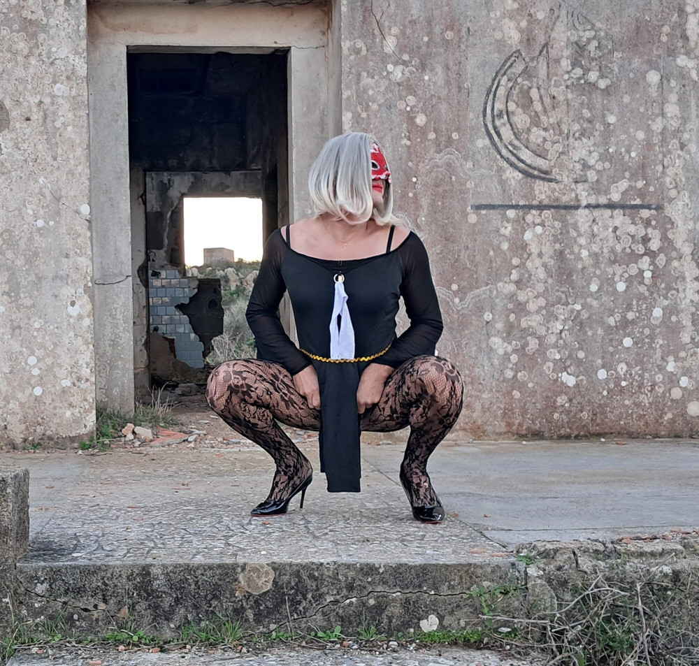 Kinky Perverted Nun in Nylon Stockings and High Heels #38