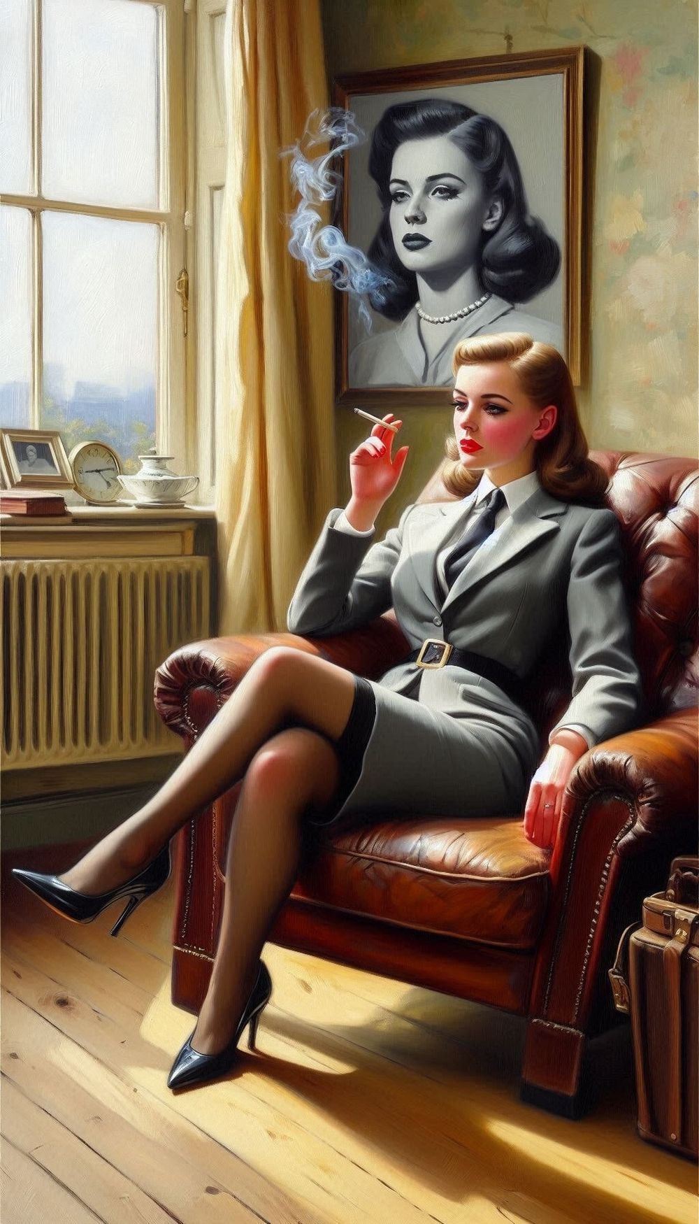 Smoking and Stockings. #54