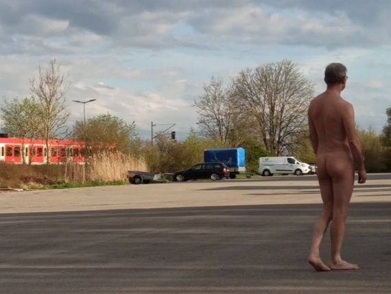 Naked at the parking space  #9